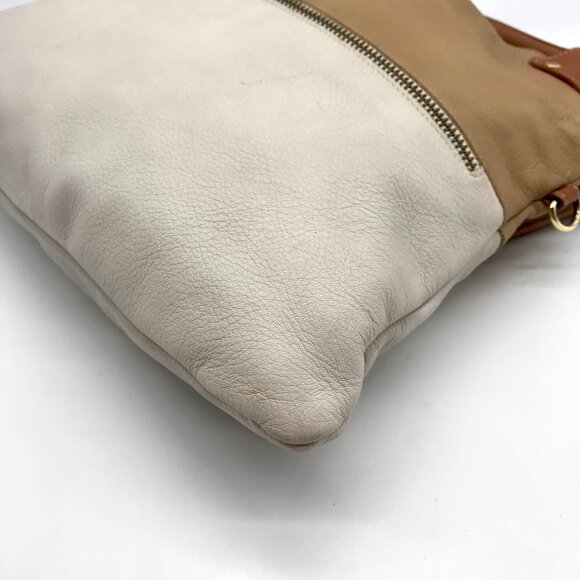 Pietro Alessandro Tan and Beige Leather Shoulder Bag - Picture 7 of 10